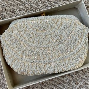 Vtg Beaded Bag